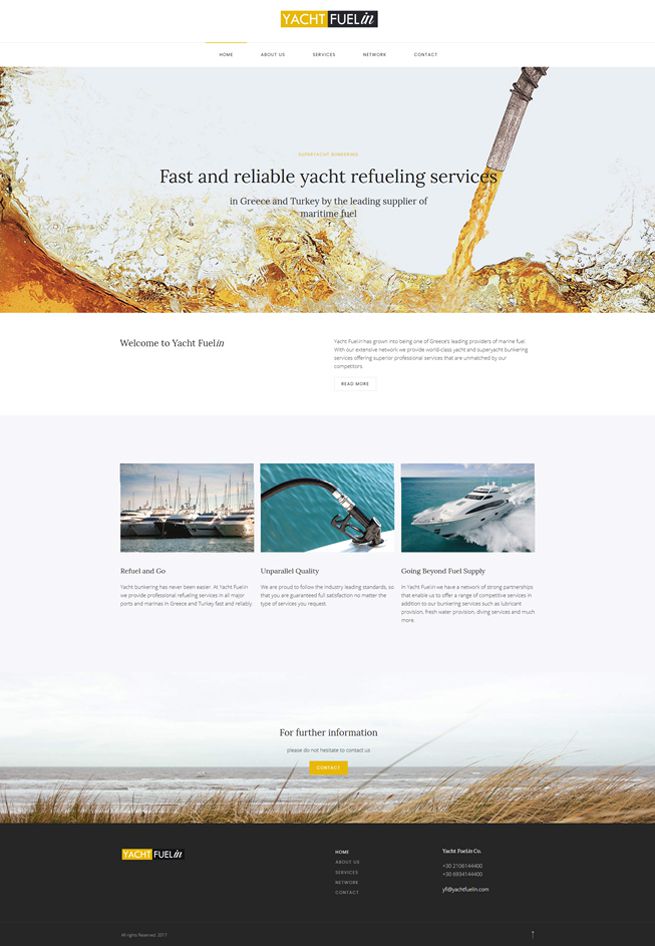 Yacht FuelIn website