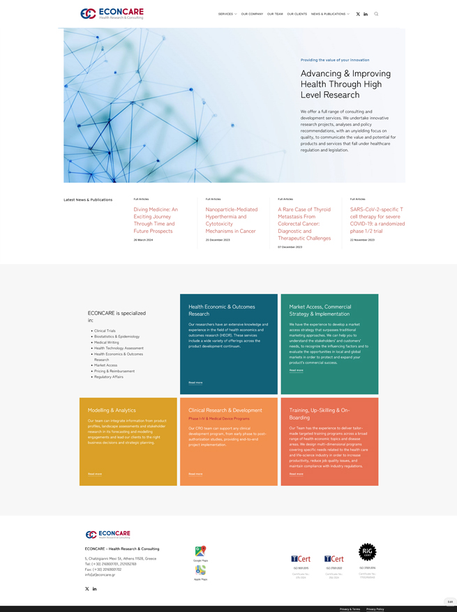 Econcare web site