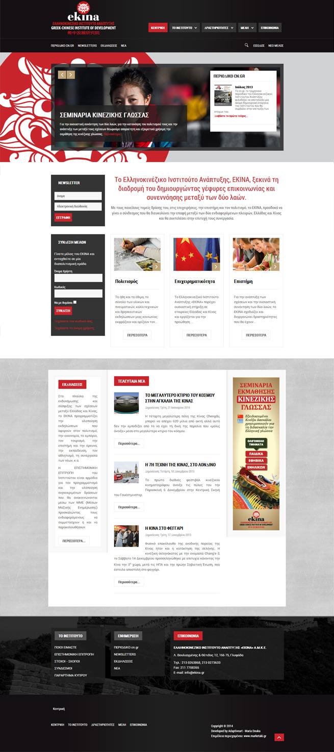 Ekina website